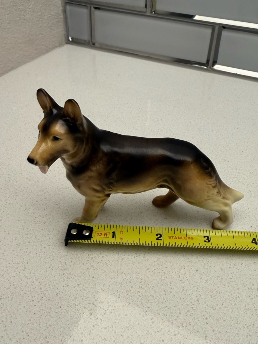 Vintage German Shepherd Ceramic Porcelain Dog Figurine 1950s 1960s - Picture 11 of 12
